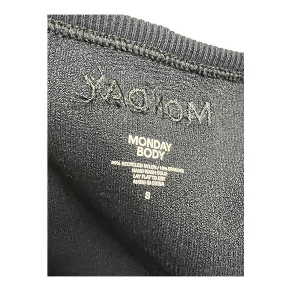 Monday Body Sleeveless Cropped Tank Top Black Womens S Casual Athleisure Workout - Picture 5 of 5